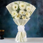 White Gerbera Bouquet