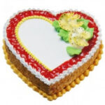 1 Kg Heart Shape Butterscotch Cake 1395